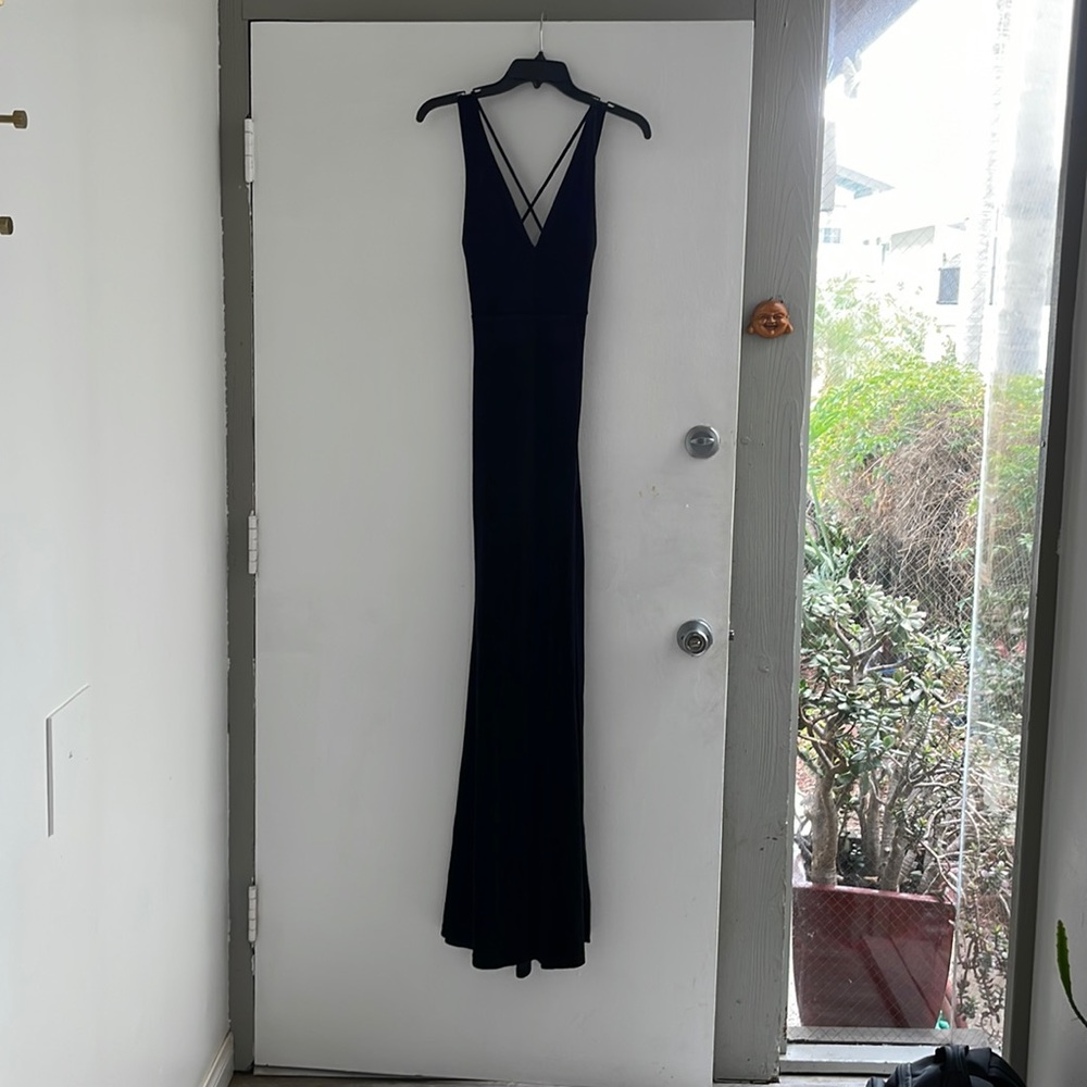 Black Velvet formal mermaid gown